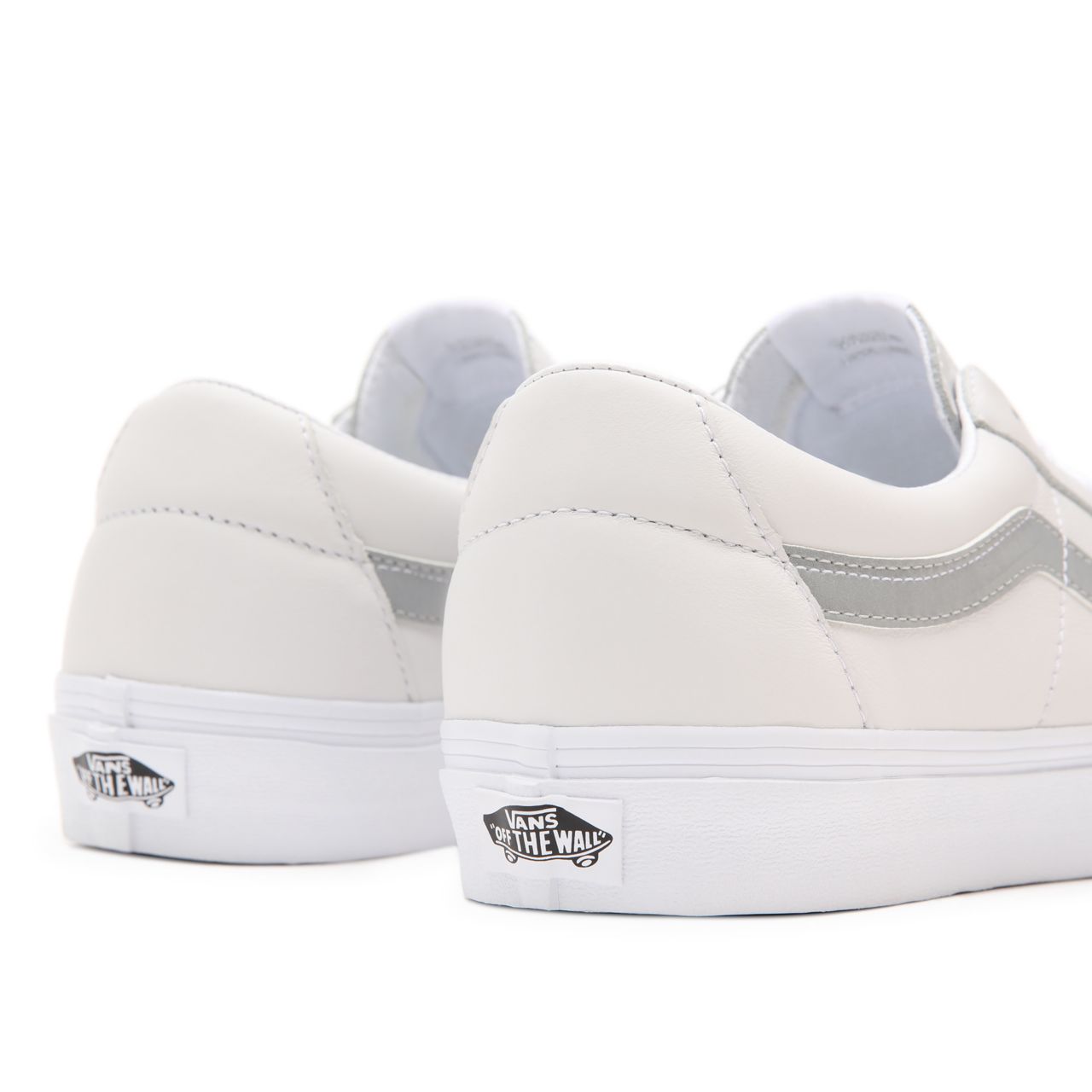 Vans Reflective Sk8-Low White Classic Mens Womens - (Reflective) true white/true white VN0A4UUKA0L Shoes