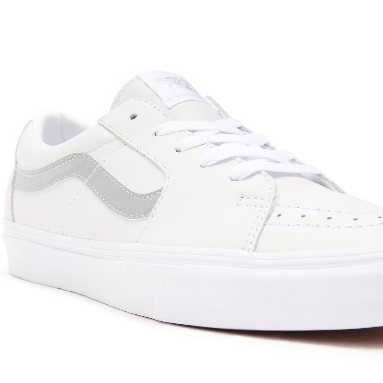 Vans Reflective Sk8-Low White Classic Mens Womens - (Reflective) true white/true white VN0A4UUKA0L Shoes