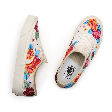 Vans Anaheim Factory Authentic 44 DX Multicolour Classic Mens Womens - (Anaheim Factory) needlepoint/floral VN0A54F29GM Shoes