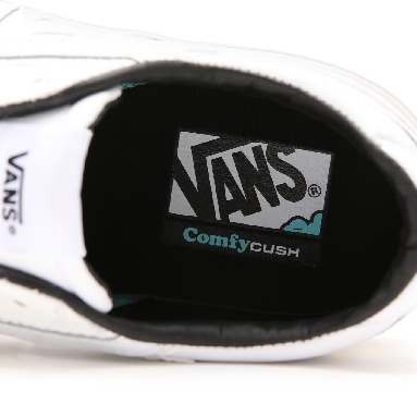 Vans Flamez Lowland Comfycush Ft White Classic Mens Womens - (Flamez) true white/black VN0A54MH9HK Shoes