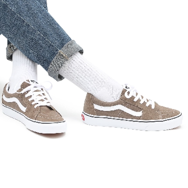 Vans Sk8-Low Brown Classic Mens Womens - walnut/true white VN0A4UUKA0N Shoes