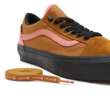 Vans Old Skool Gore-Tex Brown Classic Mens Womens - (Gore-Tex) golden brown/black VN0A4V9W9XS Shoes