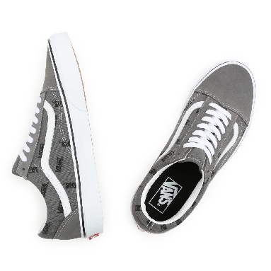 Vans Old Skool Grey Classic Mens Womens - (Vans) Pewter/Black VN0A5JMI90M Shoes