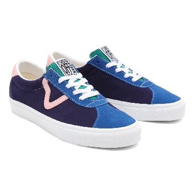 Vans Retro Court Vans Sport Blue Classic Mens Womens - (Retro Court) multi/true white VN0A4BU69EJ Shoes