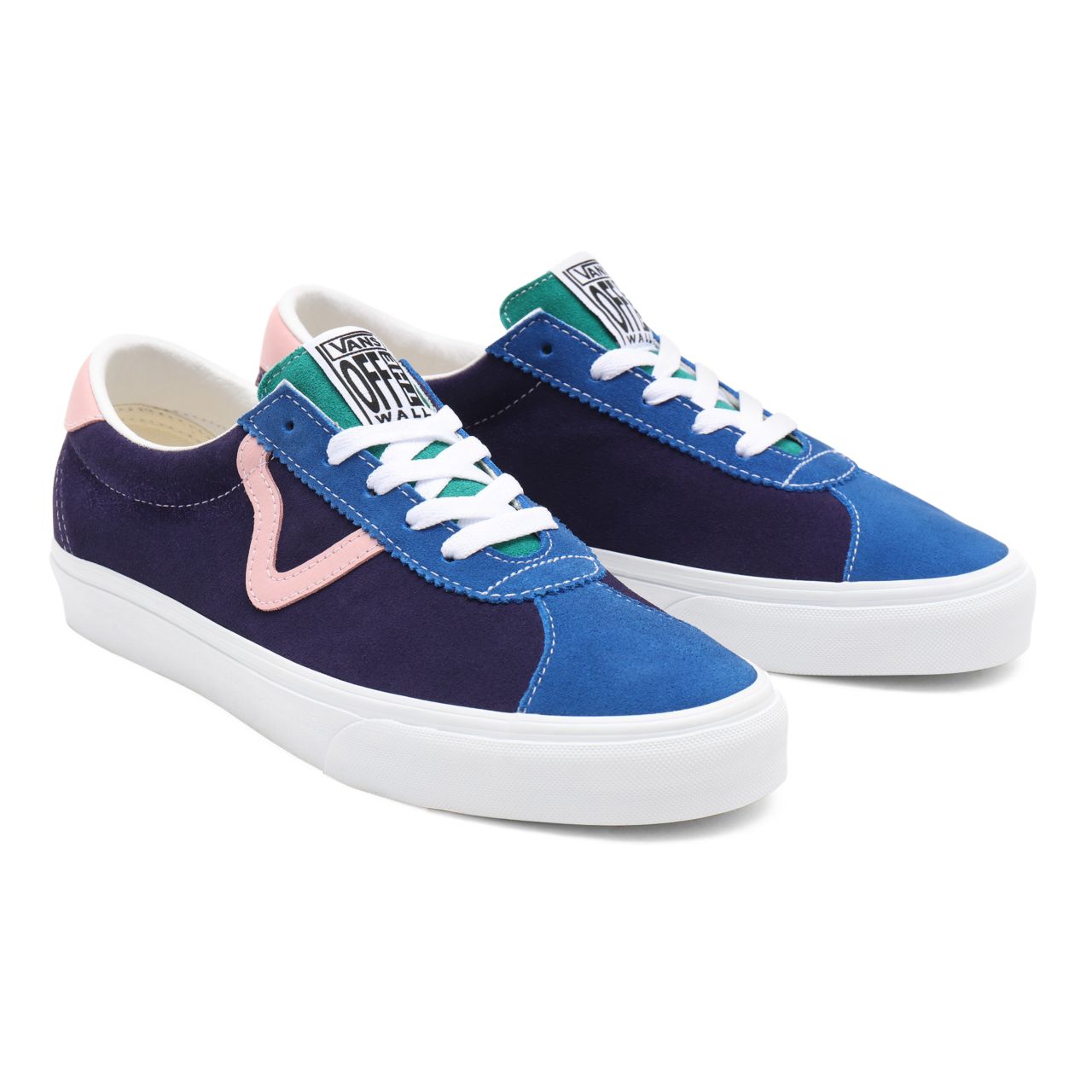 Vans Retro Court Vans Sport Blue Classic Mens Womens - (Retro Court) multi/true white VN0A4BU69EJ Shoes