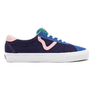 Vans Retro Court Vans Sport Blue Classic Mens Womens - (Retro Court) multi/true white VN0A4BU69EJ Shoes