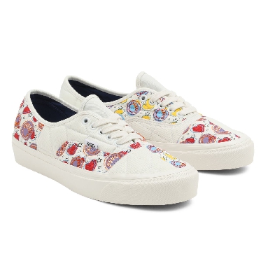 Vans Anaheim Factory Authentic 44 DX Multicolour Classic Mens Womens - (Anaheim Factory) Positivity Patchwork/Blanc De Blanc VN0A54F98FK Shoes