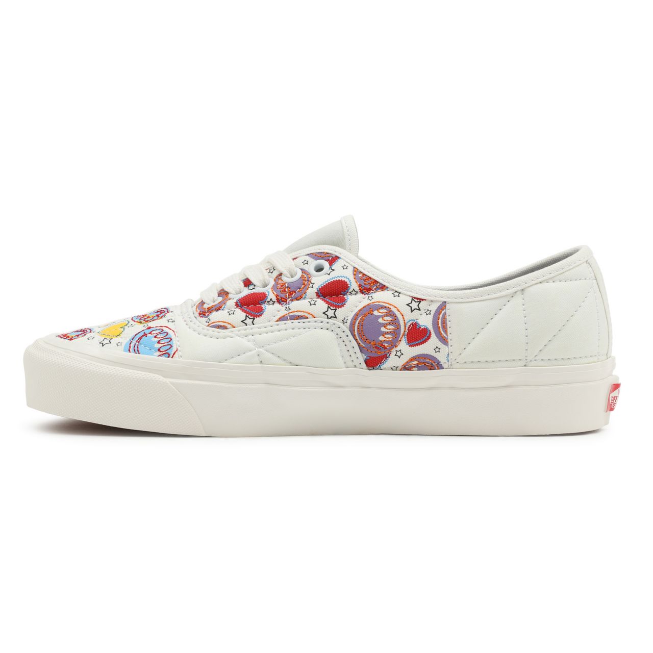 Vans Anaheim Factory Authentic 44 DX Multicolour Classic Mens Womens - (Anaheim Factory) Positivity Patchwork/Blanc De Blanc VN0A54F98FK Shoes