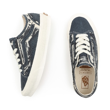 Vans Eco Theory Old Skool Tapered Blue Classic Mens Womens - (Eco Theory) Dress Blues/Natural VN0A54F48CP Shoes