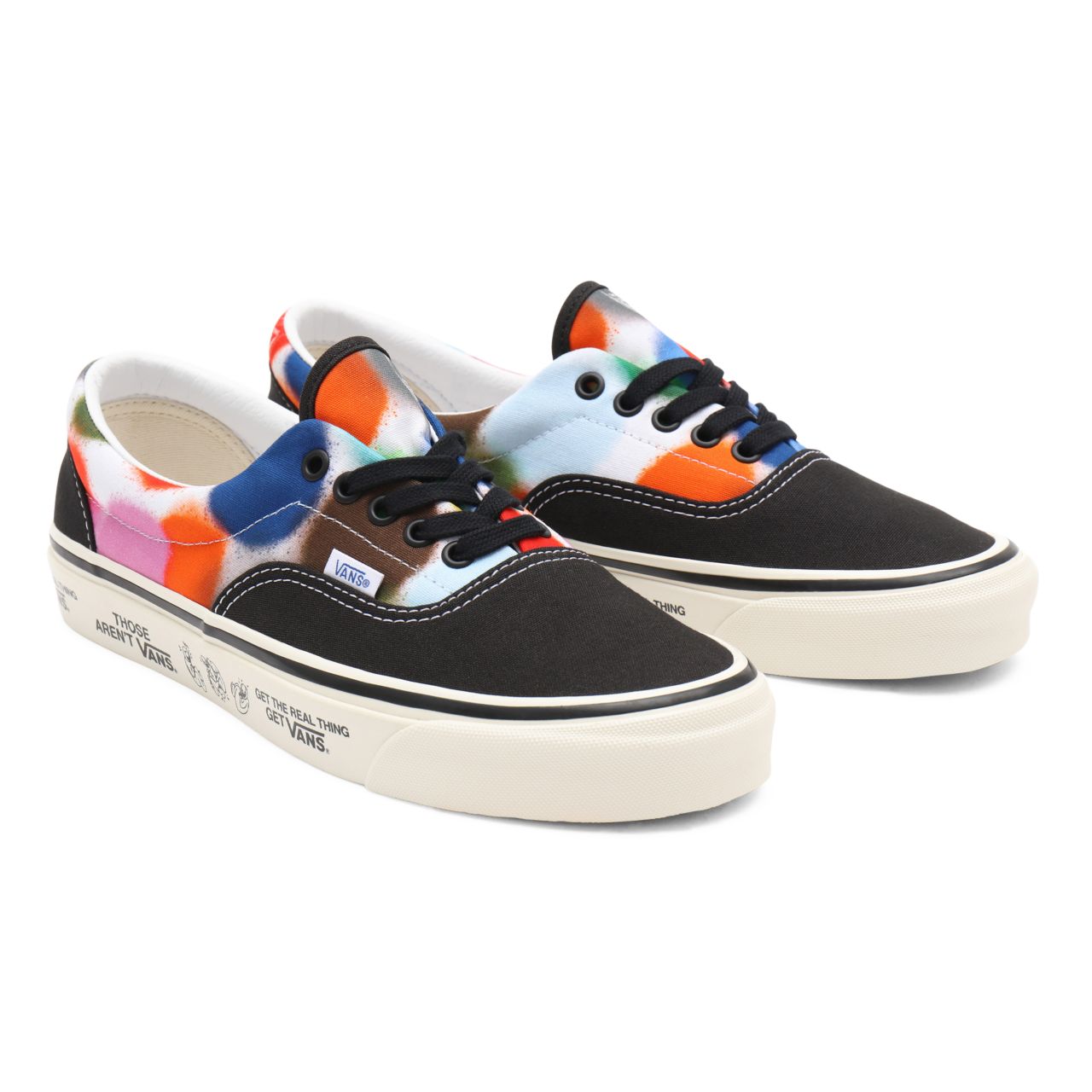 Vans Anaheim Factory Era 95 DX Multicolour Classic Mens Womens - (Anaheim Factory) spray spots/black VN0A2RR19MJ Shoes