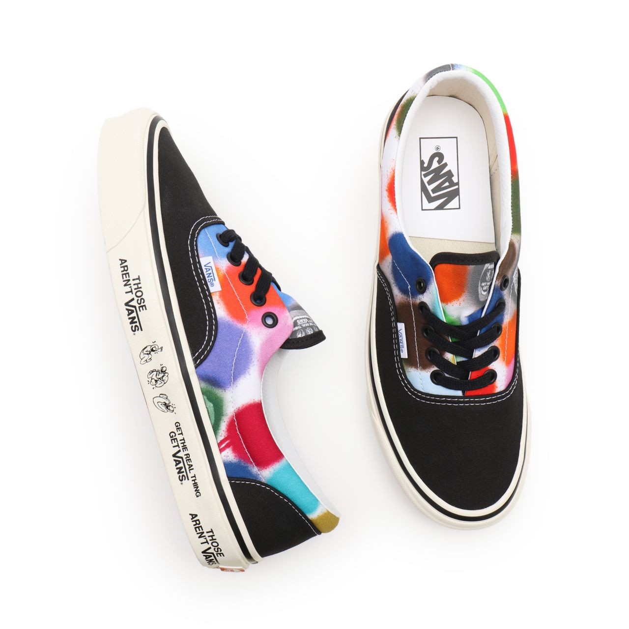 Vans Anaheim Factory Era 95 DX Multicolour Classic Mens Womens - (Anaheim Factory) spray spots/black VN0A2RR19MJ Shoes