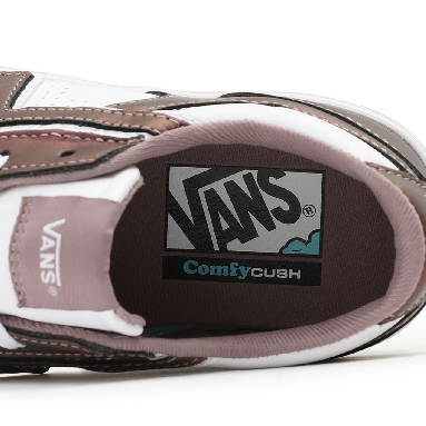 Vans Mystic Metallic Lowland ComfyCush White Classic Mens Womens - (Mystic Metallic) Warm/True White VN0A4TZY8W8 Shoes