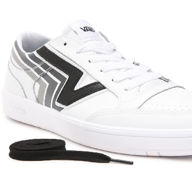 Vans Fader Lowland ComfyCush White Classic Mens Womens - (Fader) true white/black VN0A4TZY9P9 Shoes