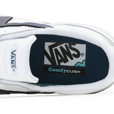 Vans Mystic Metallic Lowland ComfyCush White Classic Mens Womens - (Mystic Metallic) Cool/True White VN0A4TZY8U5 Shoes