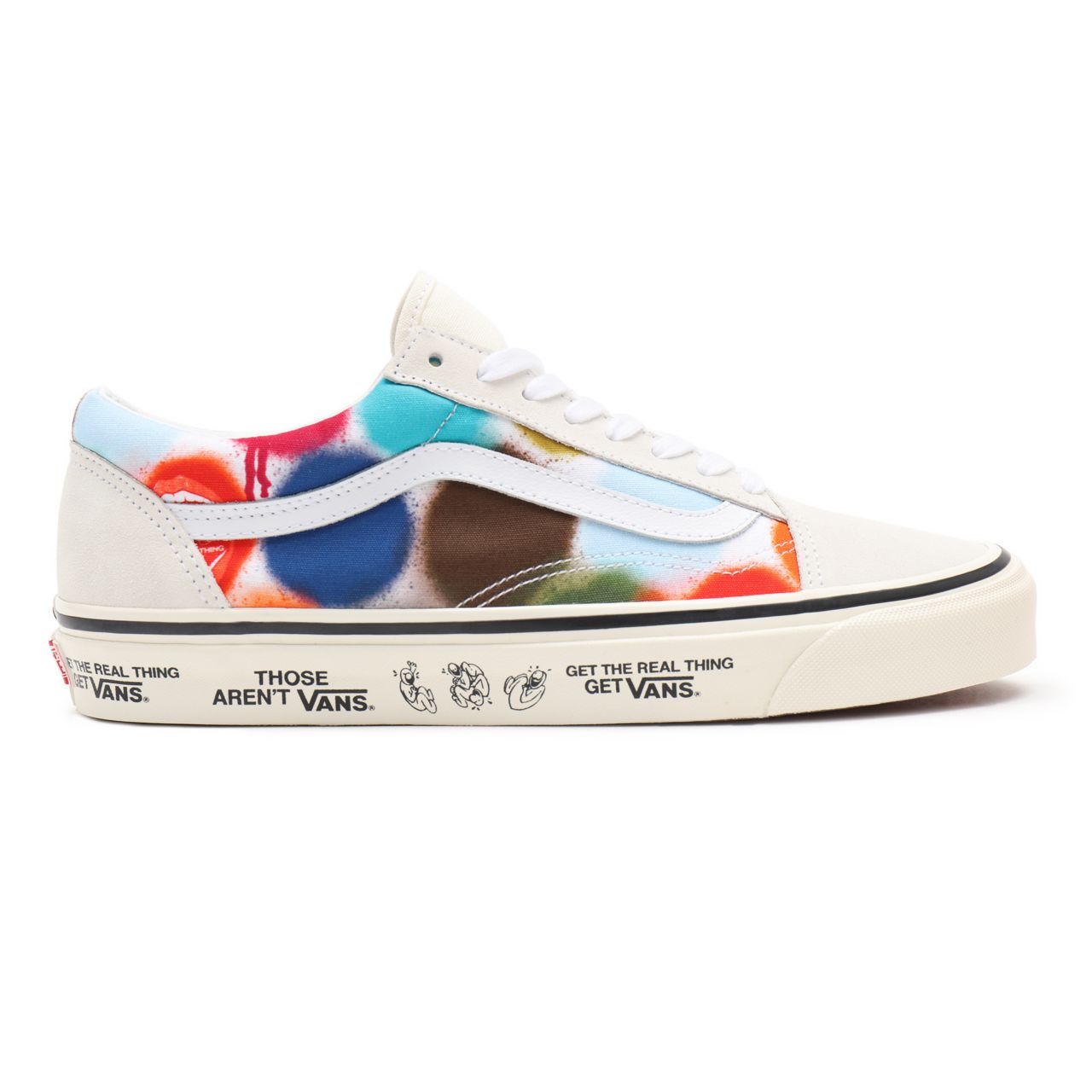 Vans Anahiem Factory Old Skool 36 DX Multicolour Classic Mens Womens - (Anaheim Factory) spray spots/marshmallow VN0A54F39XQ Shoes