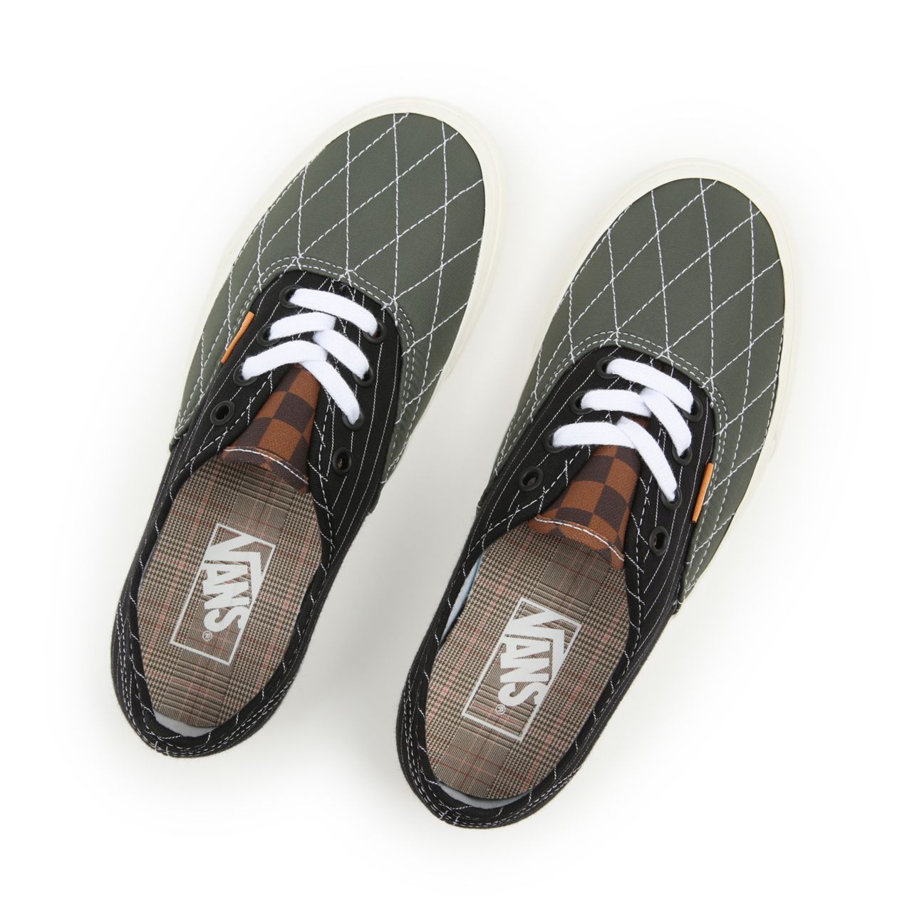 Vans Mixed Utility Authentic Multicolour Classic Mens Womens - (Mixed Utility) Pinstripe/Multi VN0A5KRD8D8 Shoes