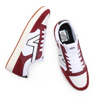 Vans Freshman Pack Lowland ComfyCush Red Classic Mens Womens - (Freshman Pack) pomegranate/black VN0A4TZY9QC Shoes