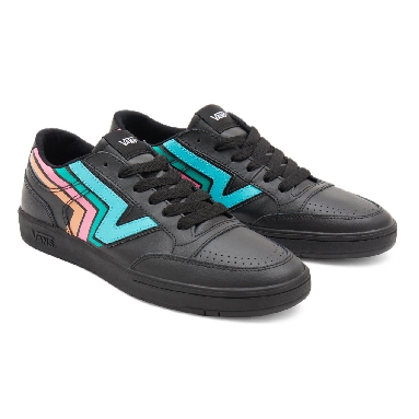 Vans Fader Lowland ComfyCush Black Classic Mens Womens - (Fader) black/multi VN0A4TZY9OL Shoes