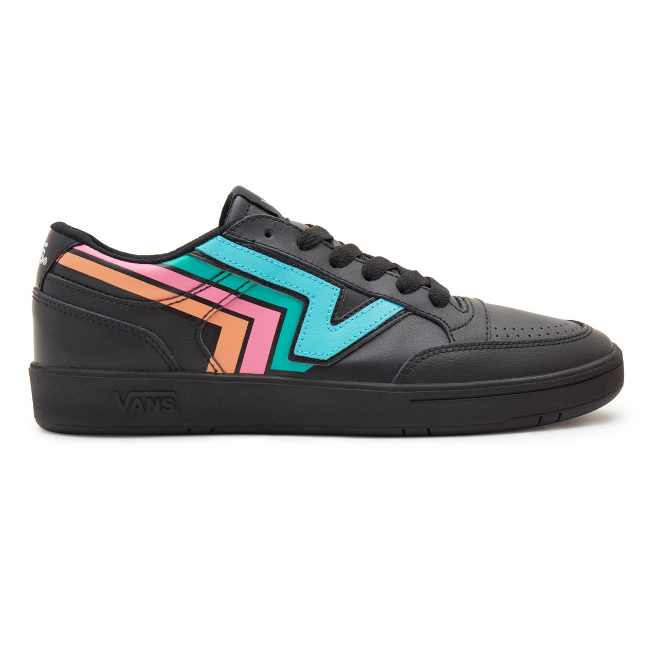 Vans Fader Lowland ComfyCush Black Classic Mens Womens - (Fader) black/multi VN0A4TZY9OL Shoes