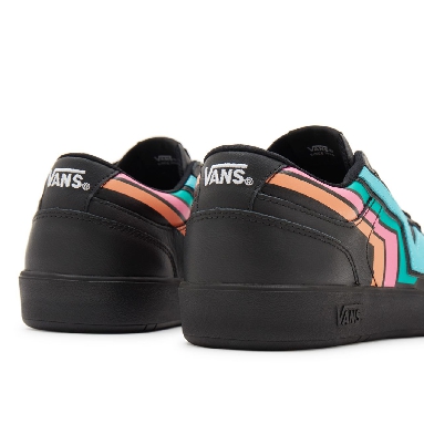 Vans Fader Lowland ComfyCush Black Classic Mens Womens - (Fader) black/multi VN0A4TZY9OL Shoes