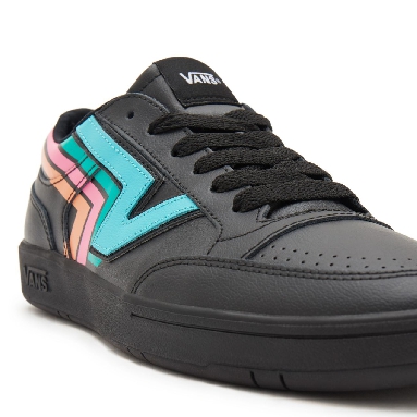 Vans Fader Lowland ComfyCush Black Classic Mens Womens - (Fader) black/multi VN0A4TZY9OL Shoes