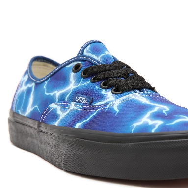 Vans Lightning Authentic Blue Classic Mens Womens - (Lightning) black/blue VN0A5HZS9FT Shoes