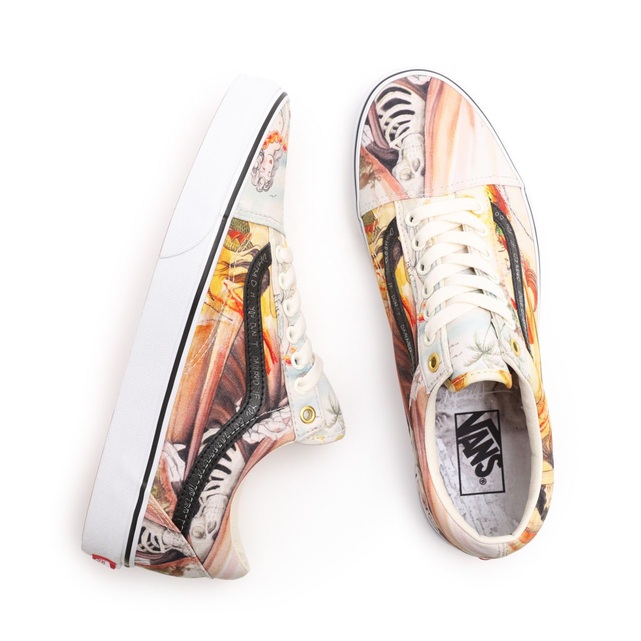 Vans OTW Gallery N. Kostechko Old Skool Multicolour Classic Mens Womens - (OTW Gallery N. Kostechko) allover repeat VN0A38G19FX Shoes