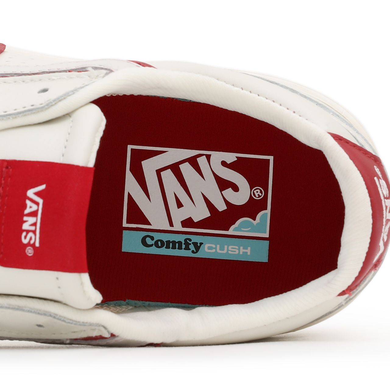 Vans Sport Lowland ComfyCush White Classic Mens Womens - (Sport) Marshmallow/Marshmallow/Chili Pepper VN0A4TZY7SW Shoes