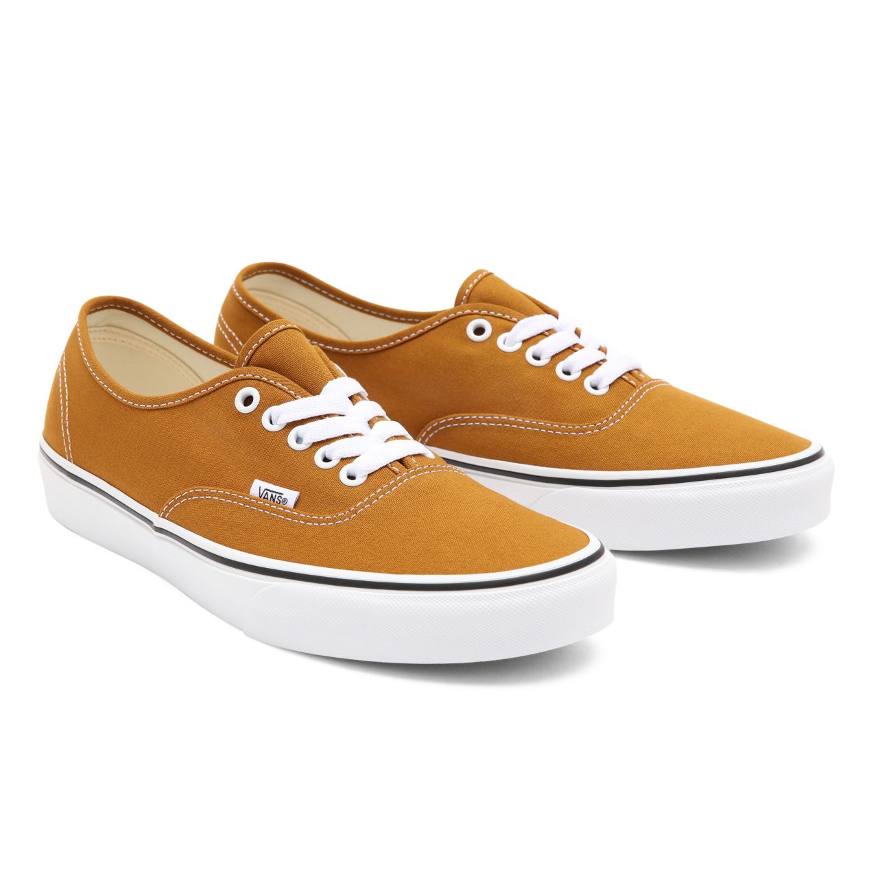 Vans Authentic Brown Classic Mens Womens - golden brown/true white VN0A5HZS9GE Shoes