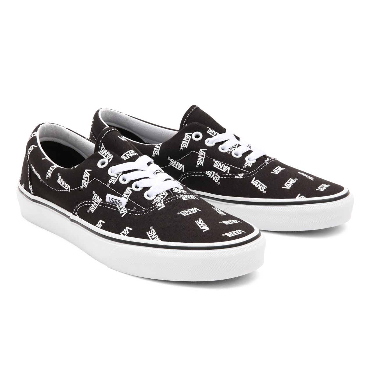 Vans Era Black Classic Mens Womens - (Vans) Black/True White VN0A54F1QW7 Shoes