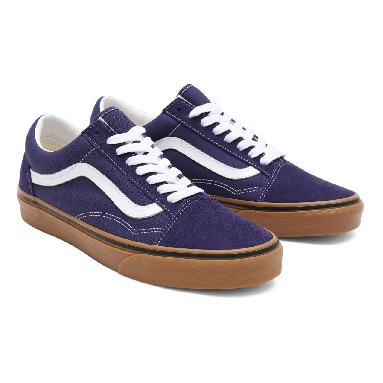 Vans Gum Old Skool Purple Classic Mens Womens - (Gum) astral aura/true white VN0A38G19LZ Shoes