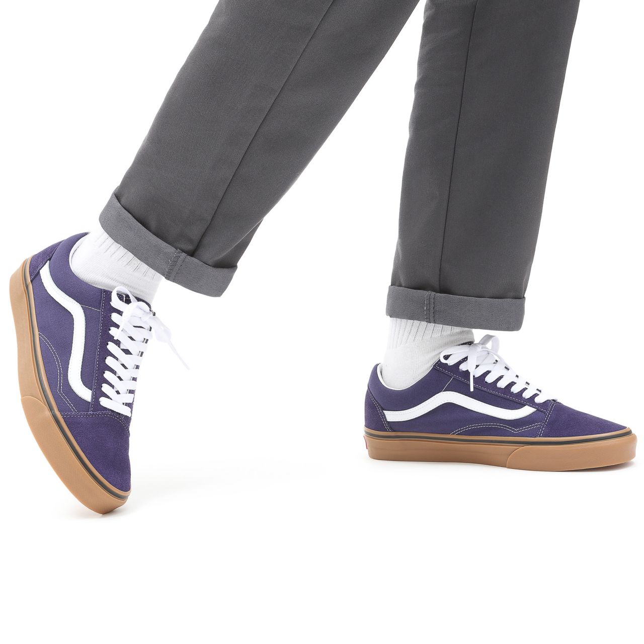 Vans Gum Old Skool Purple Classic Mens Womens - (Gum) astral aura/true white VN0A38G19LZ Shoes