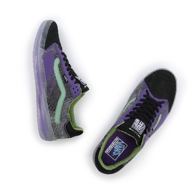 Vans Halloween Punk EVDNT RW UltimateWaffle Black Classic Mens Womens - (Halloween Punk) Black/Deep Lavender VN0A5DY5BCO Shoes