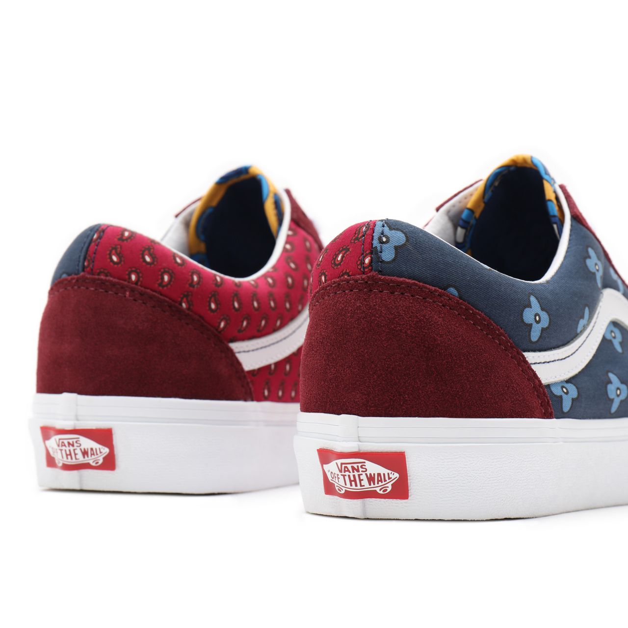 Vans Tie Print Mix Old Skool Multicolour Classic Mens Womens - (Tie Print Mix) port royale/multi VN0A38G19XI Shoes