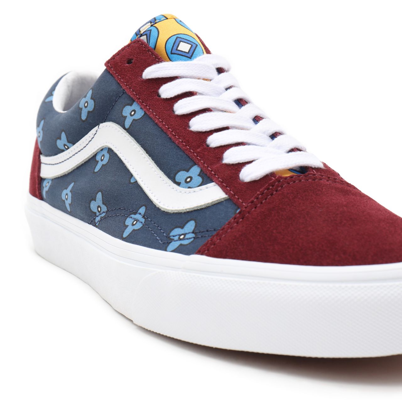 Vans Tie Print Mix Old Skool Multicolour Classic Mens Womens - (Tie Print Mix) port royale/multi VN0A38G19XI Shoes