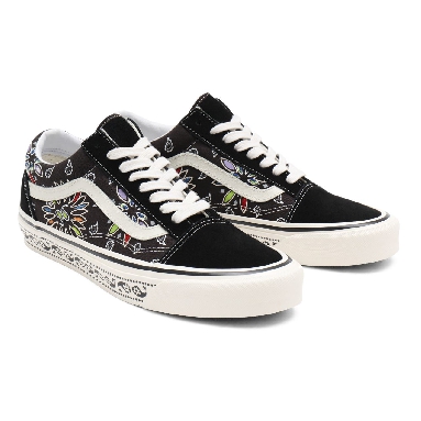 Vans Anahiem Factory Old Skool 36 DX Black Classic Mens Womens - (Anaheim Factory) Vans paisley/black VN0A54F39GG Shoes