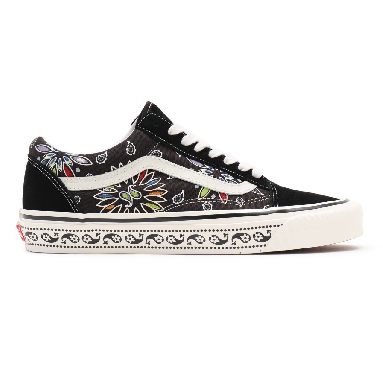 Vans Anahiem Factory Old Skool 36 DX Black Classic Mens Womens - (Anaheim Factory) Vans paisley/black VN0A54F39GG Shoes