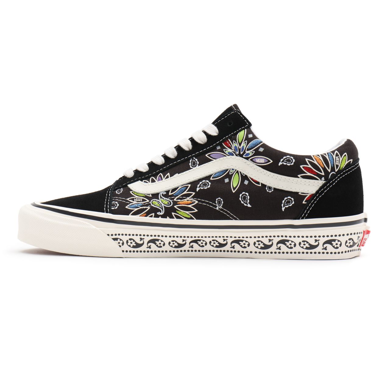 Vans Anahiem Factory Old Skool 36 DX Black Classic Mens Womens - (Anaheim Factory) Vans paisley/black VN0A54F39GG Shoes