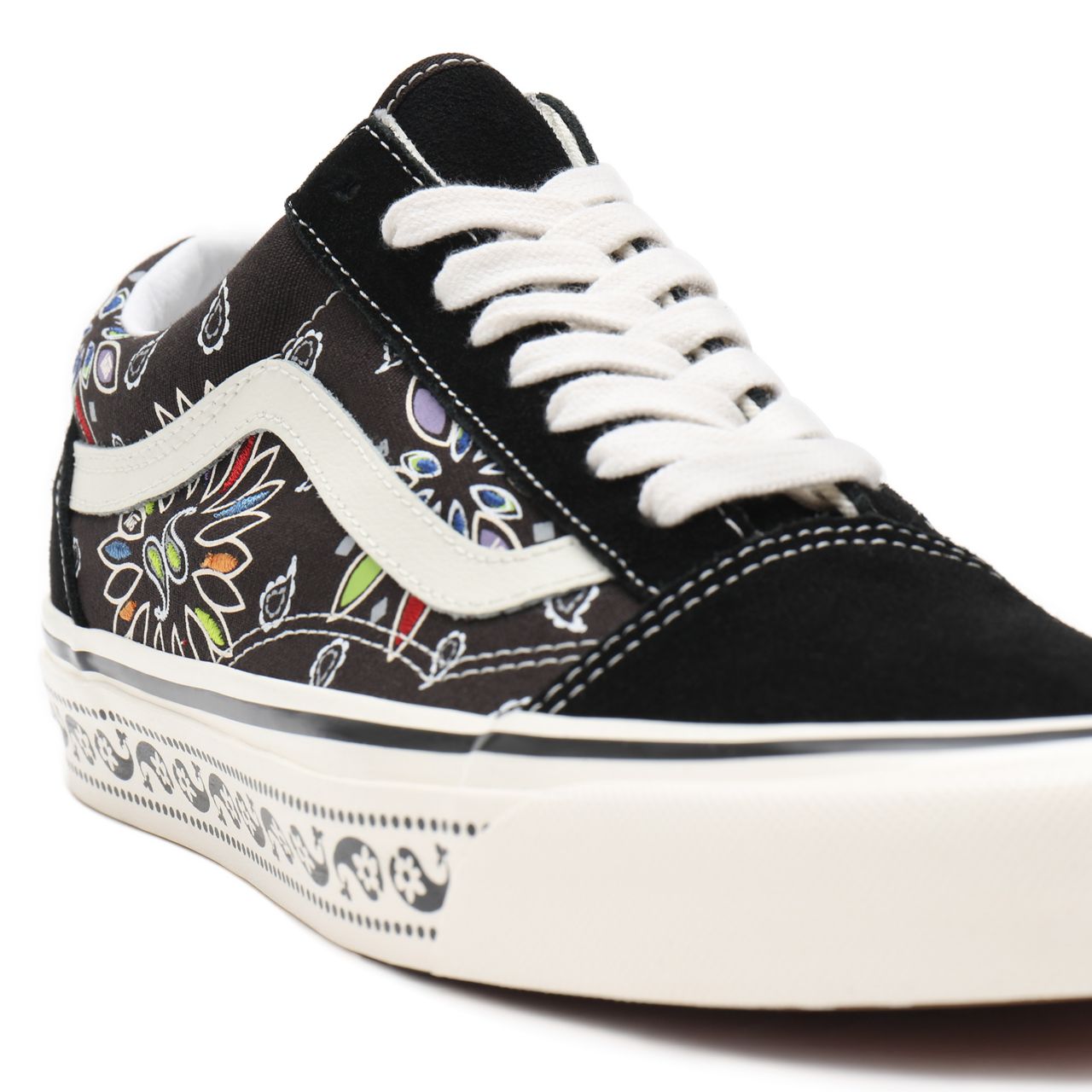 Vans Anahiem Factory Old Skool 36 DX Black Classic Mens Womens - (Anaheim Factory) Vans paisley/black VN0A54F39GG Shoes