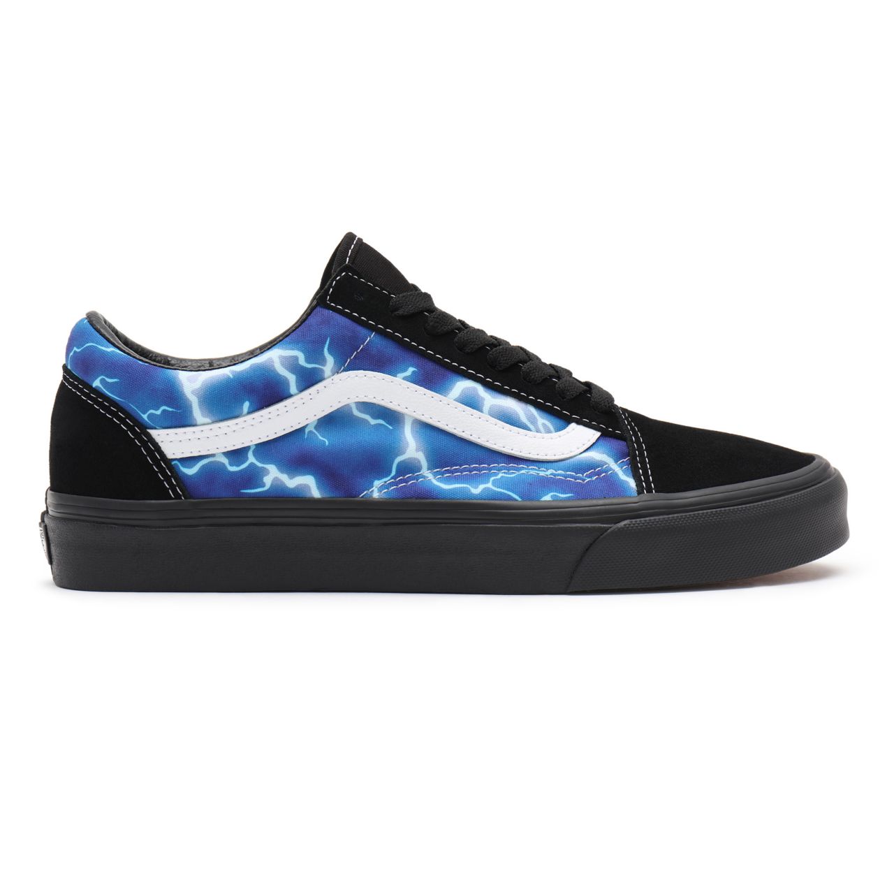 Vans Lightning Old Skool Blue Classic Mens Womens - (Lightning) black/blue VN0A3WKT9FT Shoes