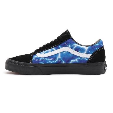 Vans Lightning Old Skool Blue Classic Mens Womens - (Lightning) black/blue VN0A3WKT9FT Shoes