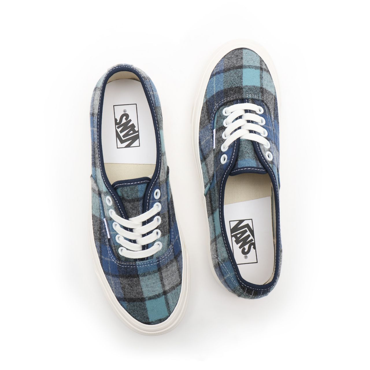 Vans Anaheim Factory Authentic 44 DX Blue Classic Mens Womens - (Anaheim Factory) pendleton/beach boy plaid VN0A54F29GS Shoes