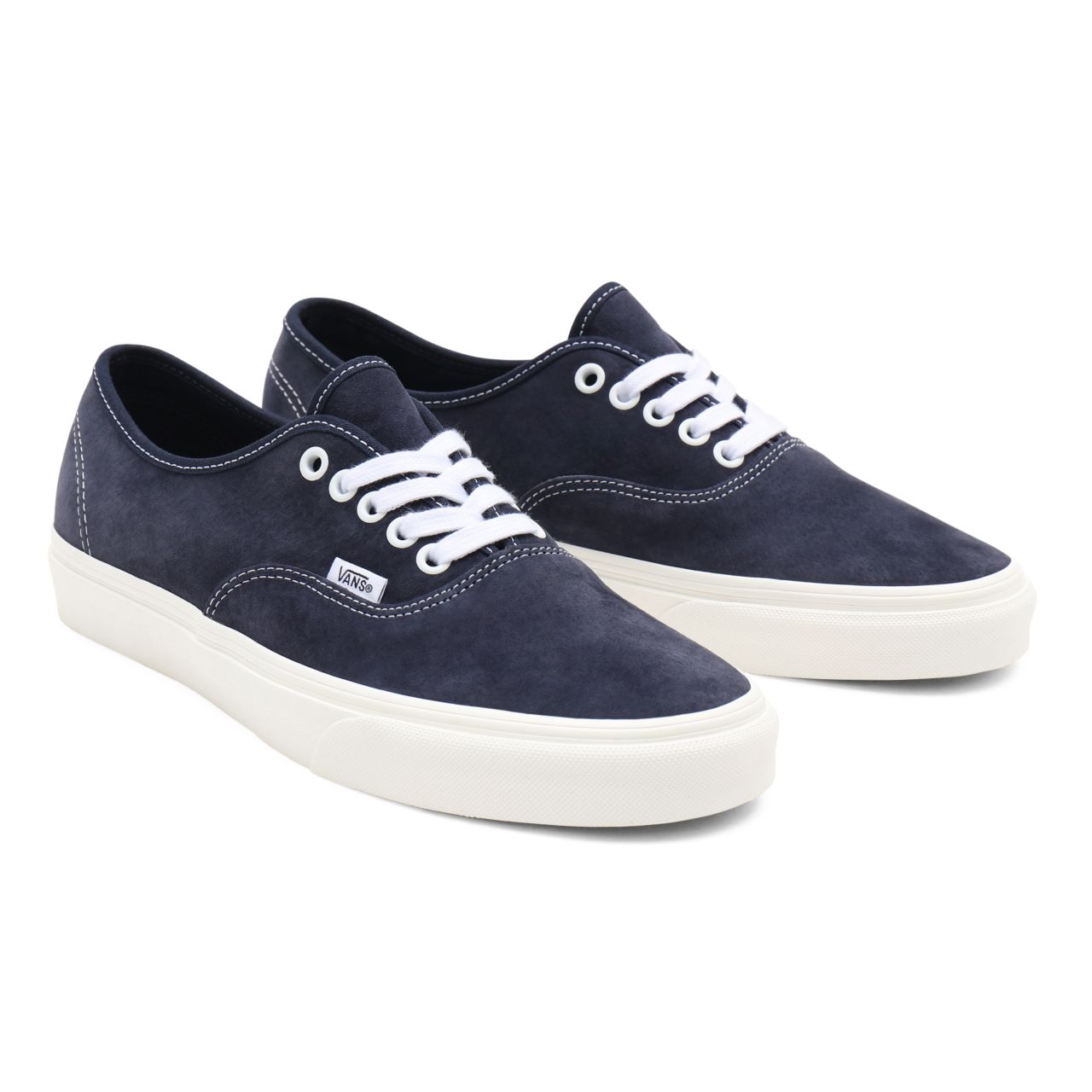 Vans Pig Suede Authentic Blue Classic Mens Womens - (Pig Suede) parisian night/snow white VN0A5HZS9G5 Shoes