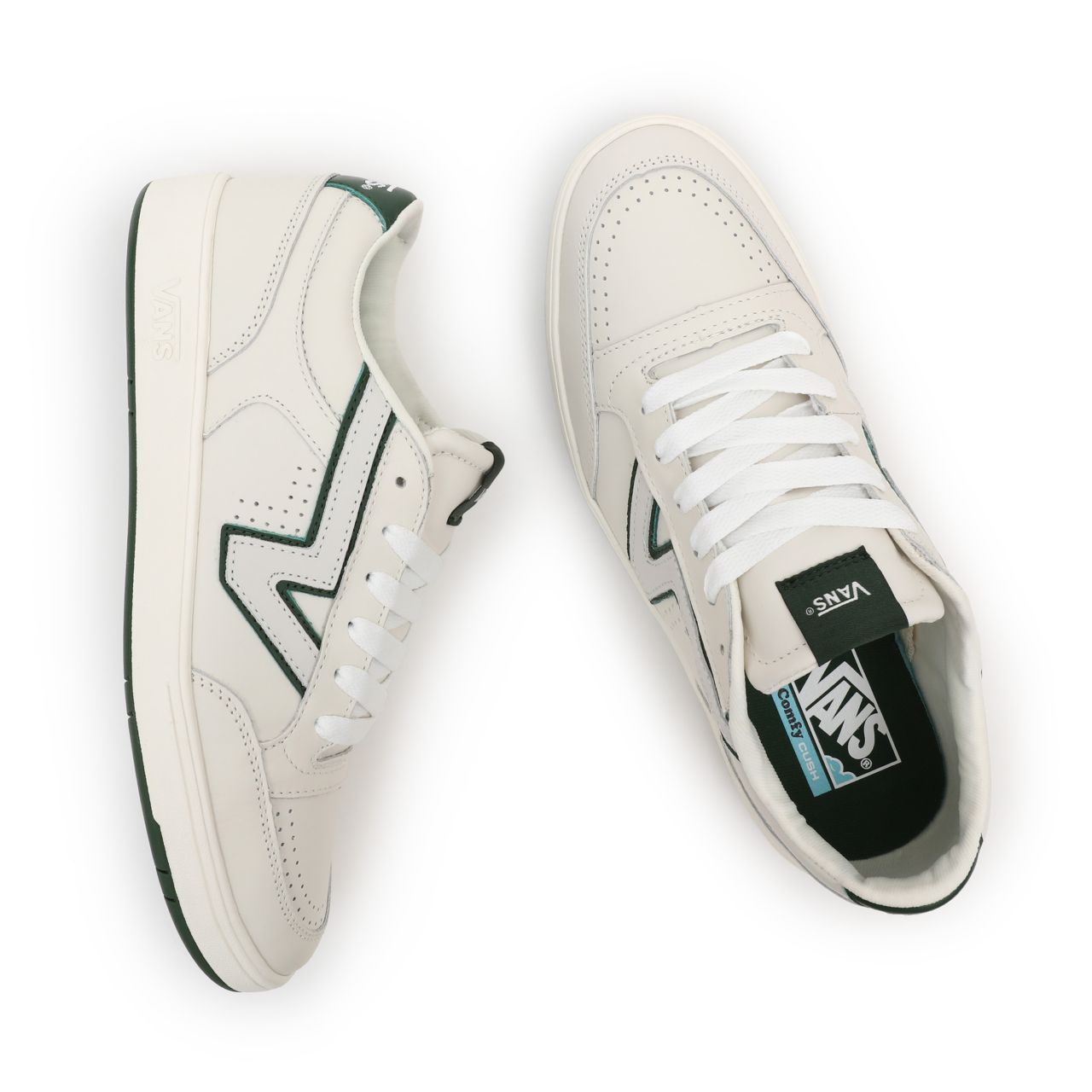 Vans Sport Lowland ComfyCush Green Classic Mens Womens - (Sport) Marshmallow/Greener Pastures VN0A4TZY7PB Shoes