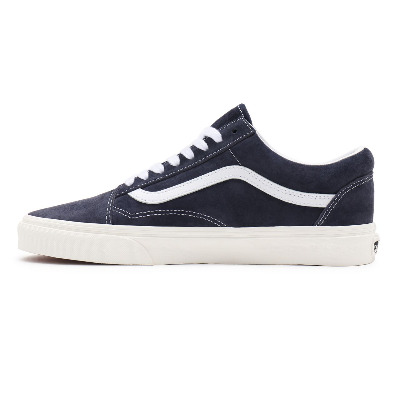 Vans Pig Suede Old Skool Blue Classic Mens Womens - (Pig Suede) parisian night/snow white VN0A38G19G5 Shoes