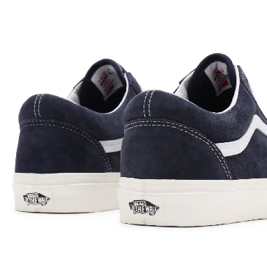 Vans Pig Suede Old Skool Blue Classic Mens Womens - (Pig Suede) parisian night/snow white VN0A38G19G5 Shoes