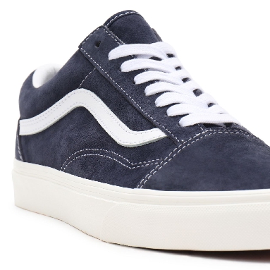 Vans Pig Suede Old Skool Blue Classic Mens Womens - (Pig Suede) parisian night/snow white VN0A38G19G5 Shoes