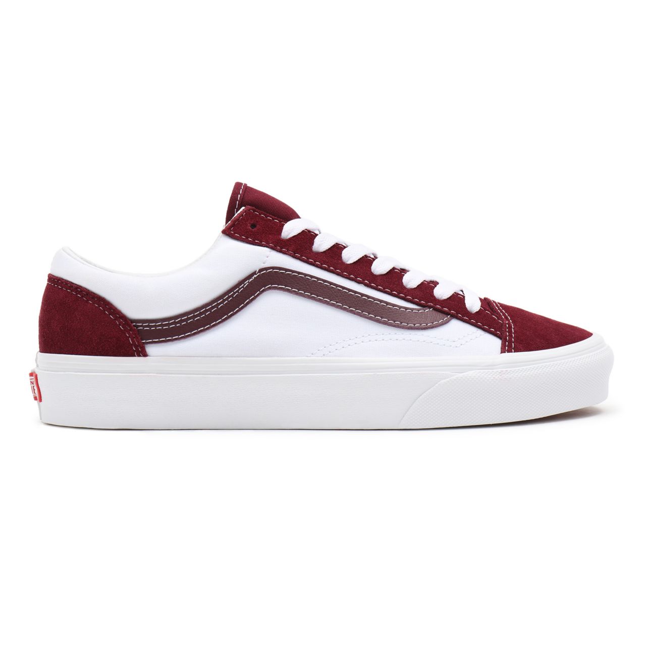 Vans Classic Sport Style 36 Red Classic Mens Womens - (Classic Sport) port royale/true white VN0A54F69YI Shoes