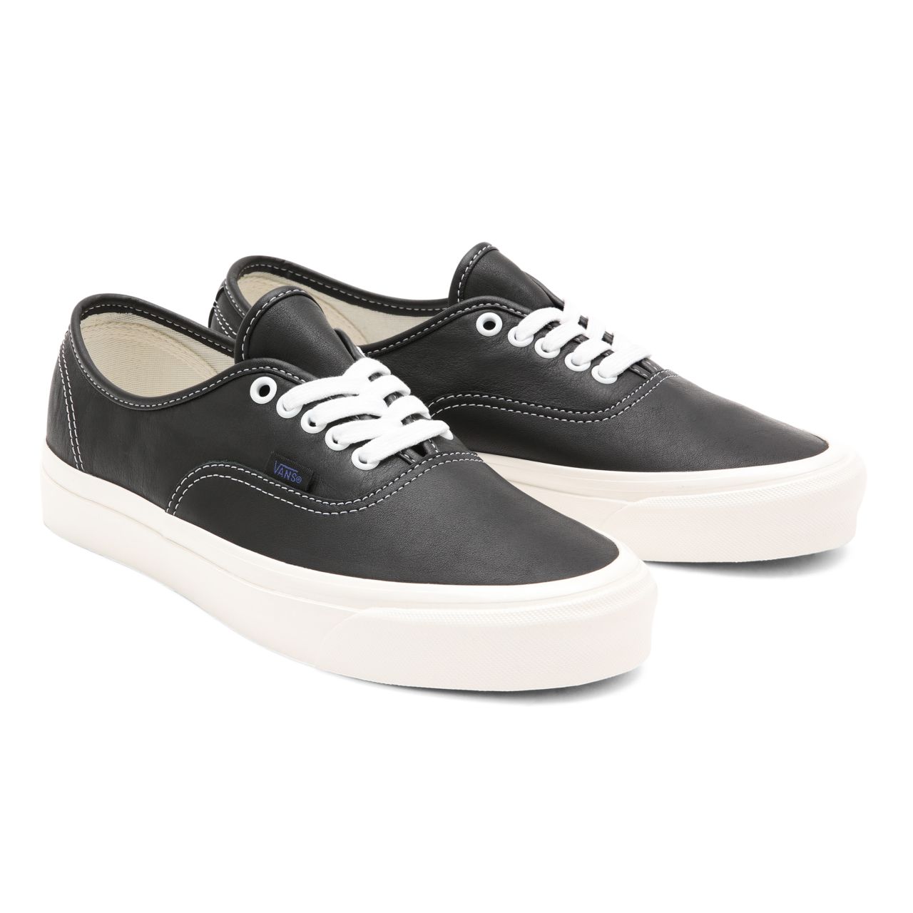 Vans Anaheim Factory Authentic 44 DX Black Classic Mens Womens - (Anaheim Factory) black/leather VN0A54F2103 Shoes