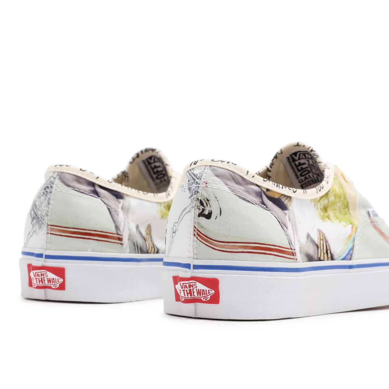 Vans OTW Gallery Authentic Multicolour Classic Mens Womens - (OTW Gallery N. Kostechko) allover repeat VN0A5HZS9FX Shoes